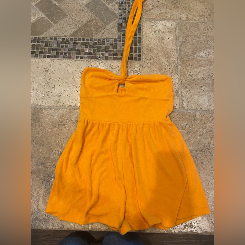 Super cute orange romper!!